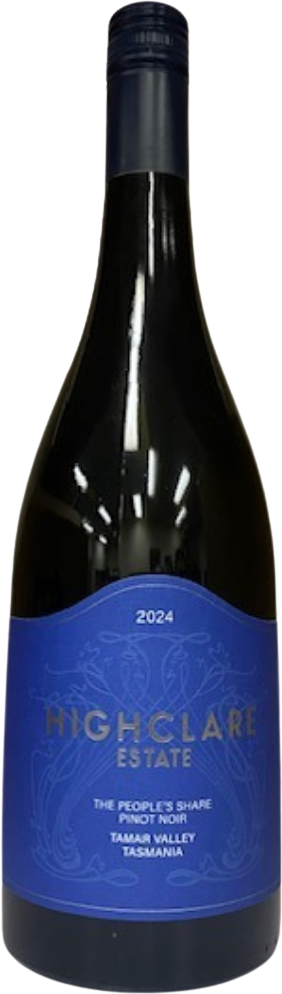 Highclare Estate The Peoples Share Pinot Noir 2024 bottle — Tasmania
